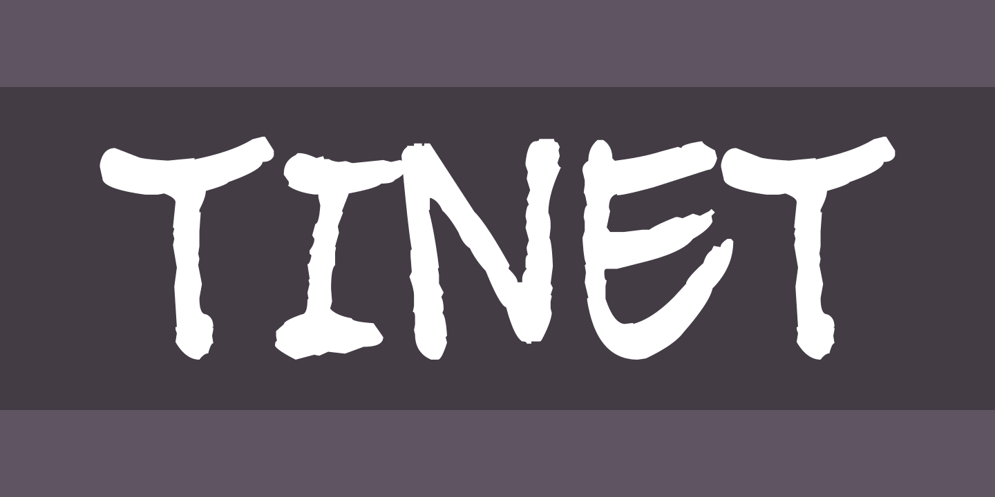 Tinet Font preview